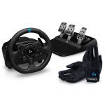 Logitech G923 Volante e Pedais para PS4/PS5/PC + Luvas Racing