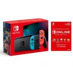 Nintendo Switch Neon Blue/Red V2 + Subscrição 12 meses Nintendo Switch Online