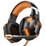 Klack Auriculares Klack® Para Ps4 Pc Xbox Móvil Universal Gaming Con Led Y Control De Volumen Naranja - T00310