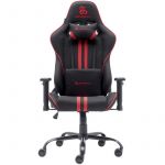 Cadeira Gaming Newskill Kitsune V2 Acabamento em Tecido Preto Espacial/Vermelha