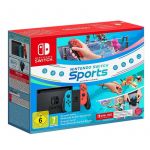 Nintendo Switch Neon Blue/Red V2 + Nintendo Switch Sports + Cinta Pernas + Subscrição 3 meses Nintendo Switch Online