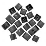 Newskill Serike V2 Keycap Set Pack de Personalização de Teclas Preto para Teclados Mecânicos