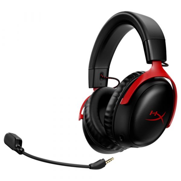 HyperX Cloud III Wireless Headset Gaming Sem Fios Preto/Vermelho