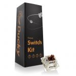 DUCKY Pack 110 Switches Gateron G Pro Brown RGB Mecânicos 3-Pin Táctil MX-Stem 55g