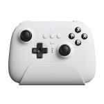 8Bitdo Ultimate Wireless 2.4GHz e Bluetooth para PC e Nintendo Switch Branco com Base de Carregamento
