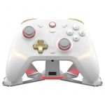Gamesir Cyclone 2 Bluetooth e Wireless para PC / Nintendo Switch / iOS / Android e Steam Phantom White com Base de Carregamento